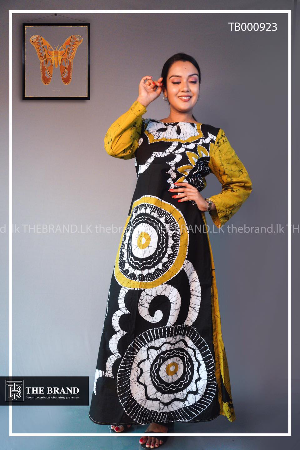 Imperial long sleeved batik dress - The Brand